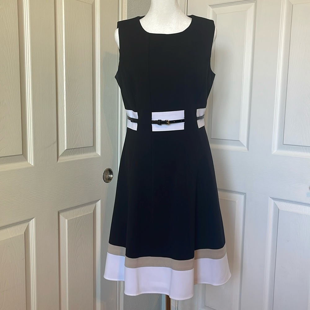 Calvin Klein Color Block Dress Size 8